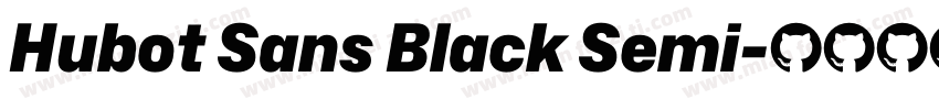 Hubot Sans Black Semi字体转换